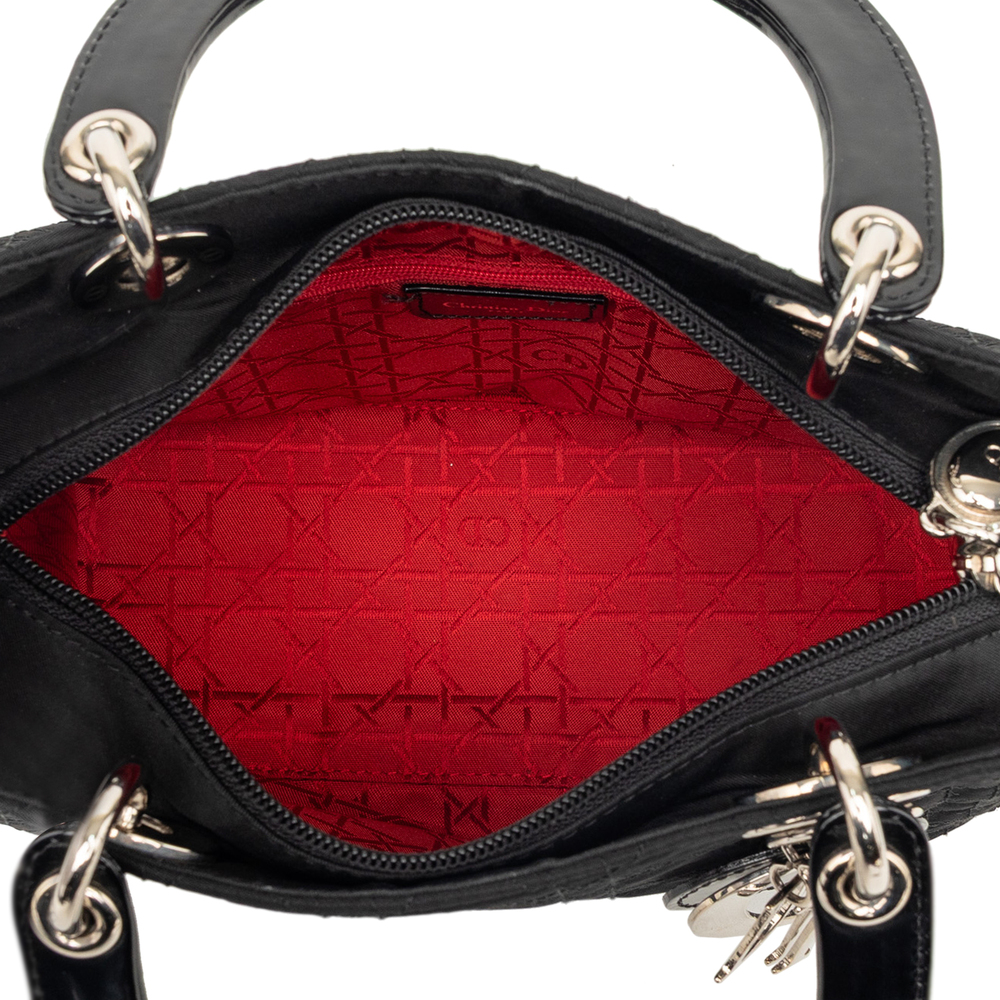 Pre-Loved Dior Medium Nylon Cannage Lady Dior - Picture 4 of 8